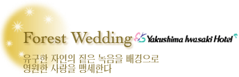 야쿠시마 이와사키호텔　Forest Wedding